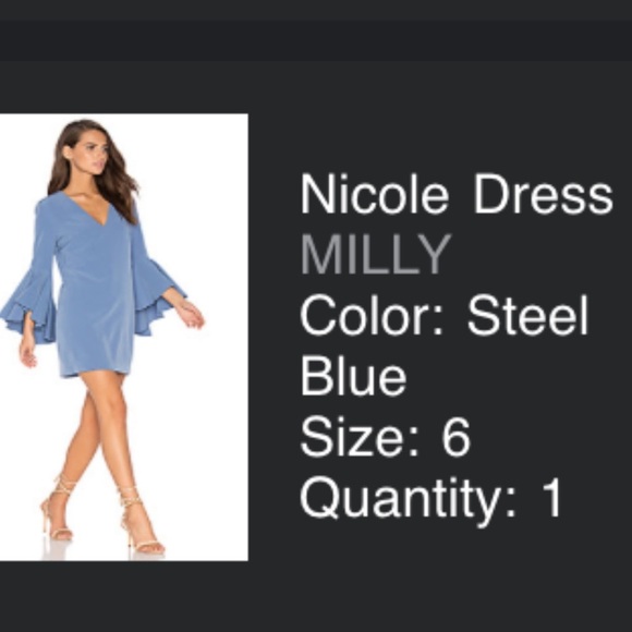 $535 NWT🔥 Milly Nicole Dress Size 4-6 - Picture 9 of 14